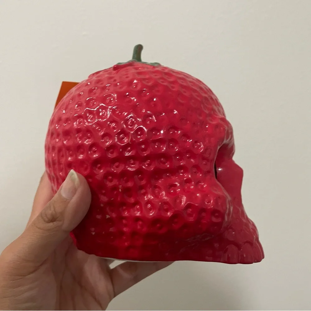 Target Red Strawberry Skull Decor Rare HTG